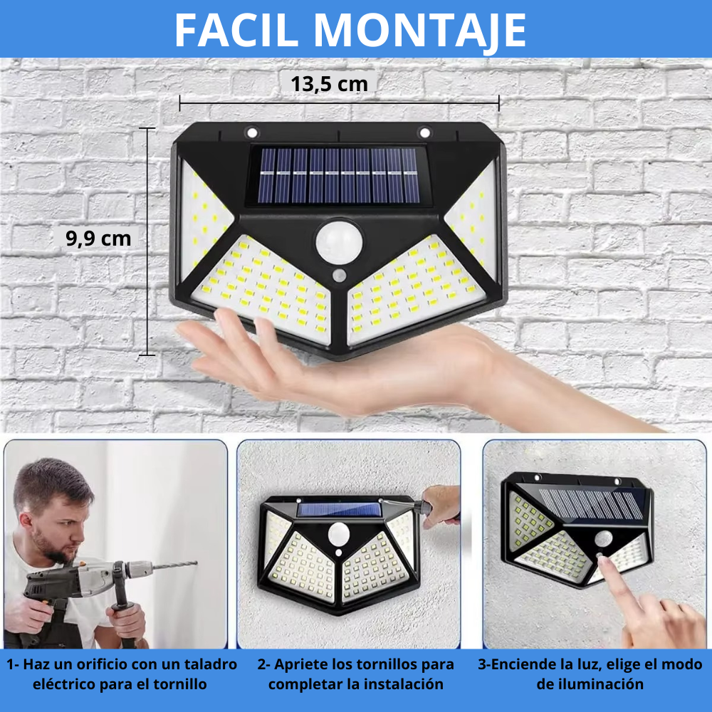 LampZero™ | Lampara solar de pared (Compra 1 y llévate 2)